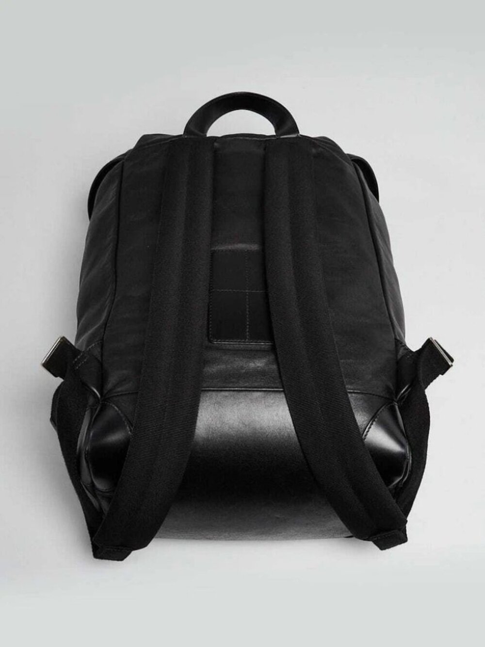 Givenchy Black Leather Drawstring Rider Backpack Bag - Picture 12 of 12